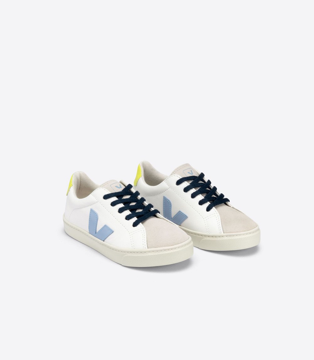 Veja Trainers Kids White - Esplar Lace Chromefree - XBZW-68539